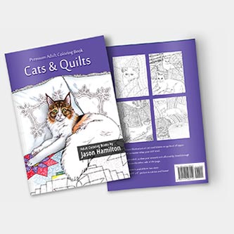 Cats & Quilts Coloring Book